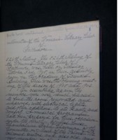 1905-1906 Meeting Minutes