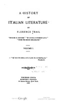 History of Italian literature, A