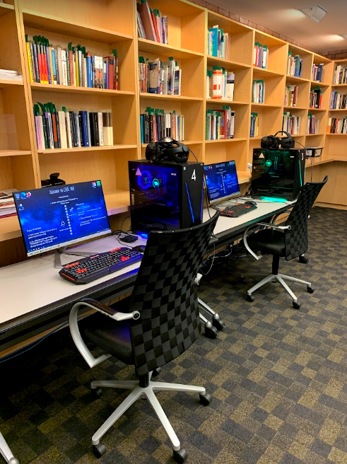 The inside of the VR Classroom.