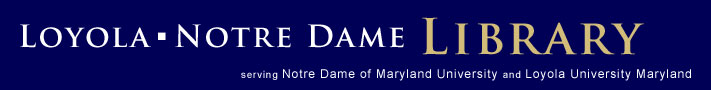 Loyola Notre Dame Library Banner