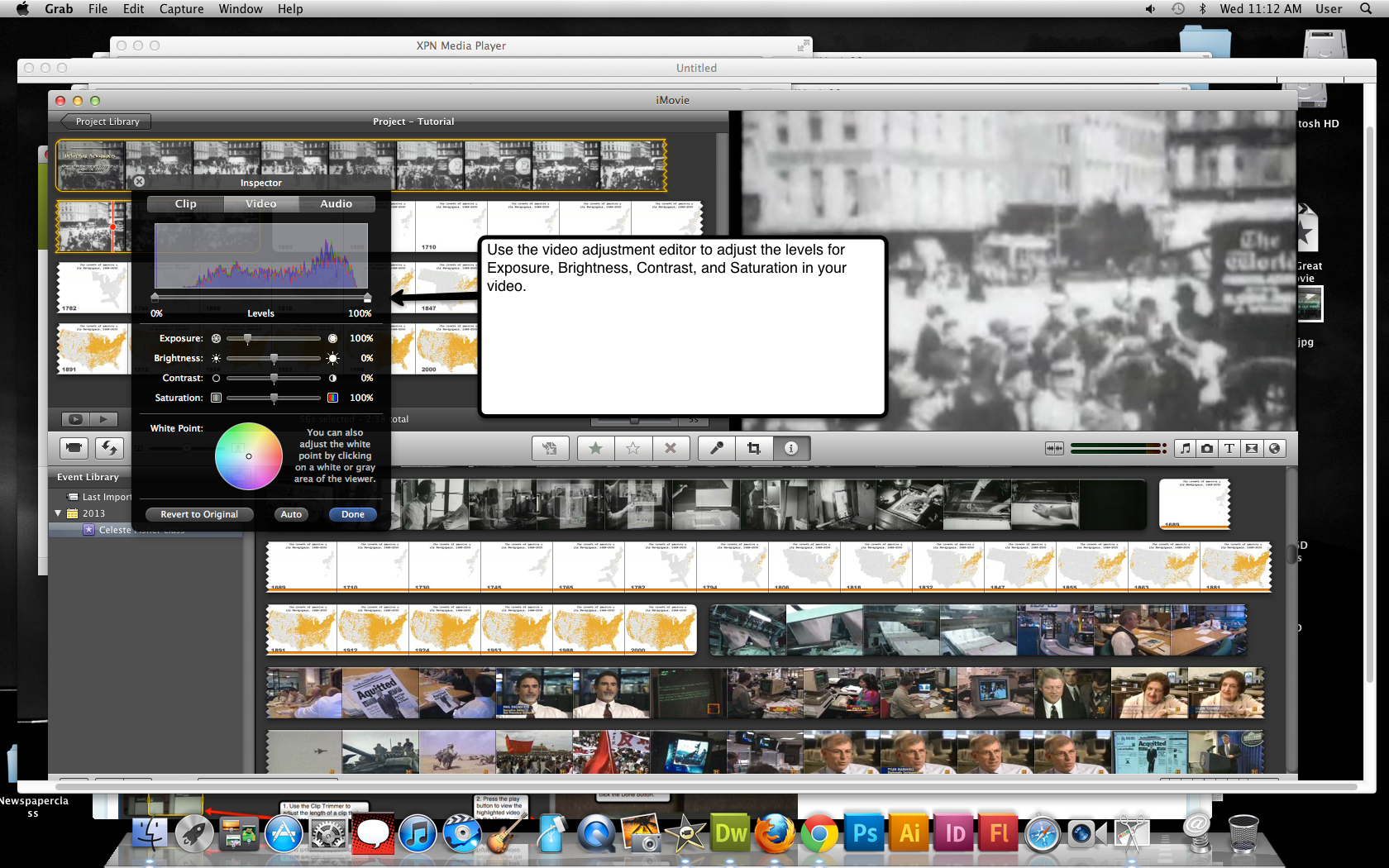 Visual guide on how to edit video in iMovie '11
